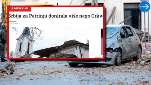 SRBIJA ZA PETRINJU DALA VIŠE NEGO KATOLIČKA CRKVA: Hrvatski mediji bruje o pomoći Beograda, nižu se besni komentari