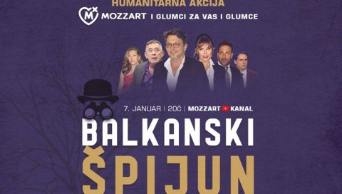 Соко зове орла на Божић – Гледај и шеруј “Балканског шпијуна”, глумци и Mozzart донирају! (видео)