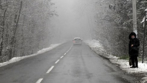 VOZAČI, OPREZ: Zbog niskih temperatura moguća poledica na putevima