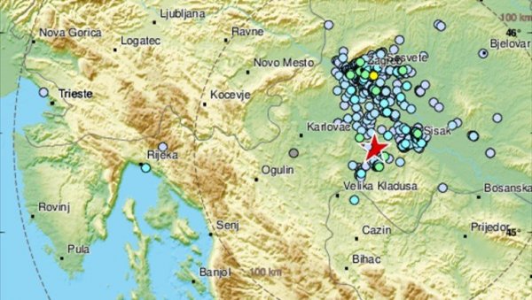 БАНИЈА СЕ ПОНОВО ТРЕСЕ: Нови земљотрес код Петриње