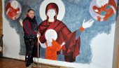 БОГОРОДИЦА ИДЕ У ПЕНСИЛВАНИЈУ: Иконописац Бранислав Шавија осликава цркве широм света (ФОТО)