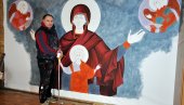 BOGORODICA IDE U PENSILVANIJU: Ikonopisac Branislav Šavija oslikava crkve širom sveta (FOTO)