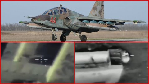 ПОГЛЕДАЈТЕ - СНИМАК ИЗ КАБИНЕ СУ-25 ПУН АДРЕНАЛИНА: Умеће пилота јуришне авијације на ратишту у Украјини (ВИДЕО)