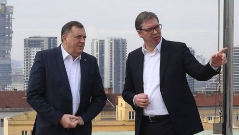 DOGOVORENA DALJA SARADNJA SRBIJE I SRPSKE: Vučić se sastao sa Dodikom