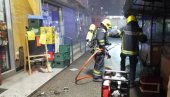 POŽAR NA BANOVOM BRDU: Gori prodavnica na pijaci, vatrogasne ekipe na licu mesta!