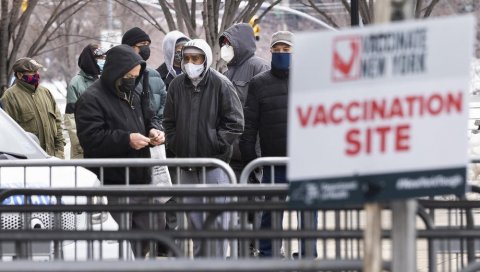 НЕ ПРЕСТАЈУ СА ИМУНИЗАЦИЈОМ:  У САД до сада вакцинисано више од 39 милиона људи