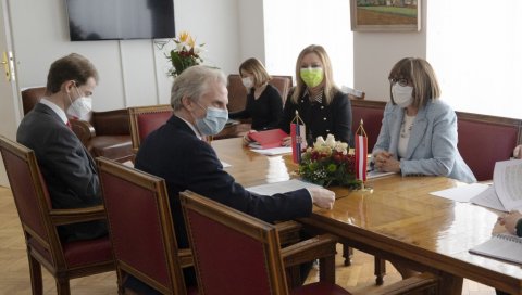 САТАНАК МИНИСТАРКЕ КУЛТУРЕ И АУСТРИЈСКОГ АМБАСАДОРА: Стари и нови заједнички пројекти