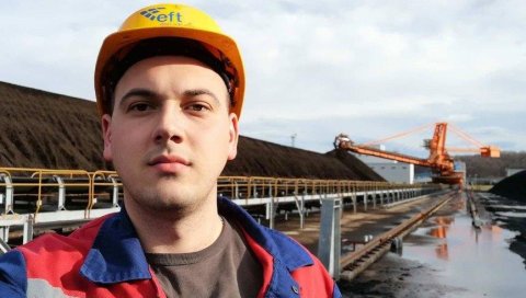 ТРУД СЕ ИСПЛАТИ: Дарку Пашалићу (26) из Добоја протекла година била успешна, Као најбољи радник у Руднику и ТЕ у 2020. добио 5.000 КМ