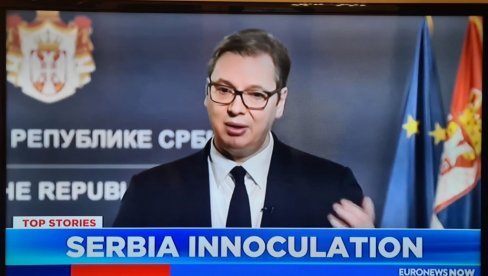 SRBIJA GLAVNA VEST NA EURONJUZU: Vučić otkrio razlog velikog uspeha vakcinacije u našoj zemlji