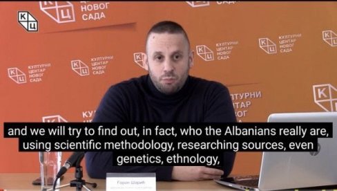 ŠARIĆEVO PREDAVANJE O POREKLU ALBANACA I NA ENGLESKOM: Na molbu brojnih pratilaca Jutjub kanala Kulturnog centra Novog Sada (VIDEO)