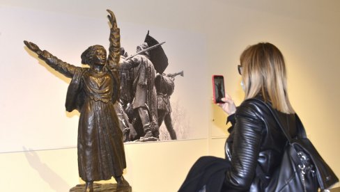 СВЕТЛОСТ СЛОБОДЕ: Отворена изложба дела вајара Сретена Стојановића у Народом музеју