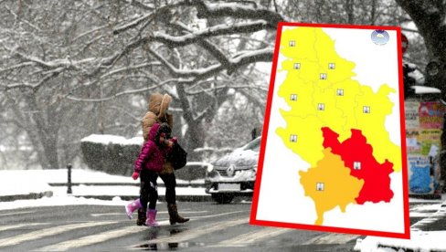 CRVENI METEOALARM U DELOVIMA SRBIJE: RHMZ izdao upozorenje zbog jakog mraza, temperature će ići i do -15