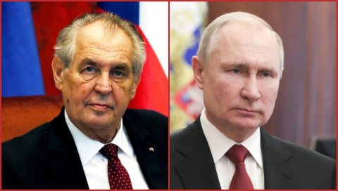 СЛАМКА СПАСА ЈЕ РУСИЈА, БРИСЕЛ ЗАКАЗАО: Председник Чешке лично од Путина тражи Спутњик В