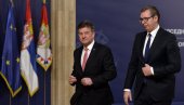 VUČIĆ ZAVRŠIO SUSRET SA BRAMERCOM: Predsednik Srbije sastao se i sa Miroslavom Lajčakom