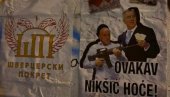 NIKŠIĆ OBLEPLJEN PLAKATIMA: Daka Davidović u rukama drži snajper, a pored njega Milo Đukanović (FOTO)