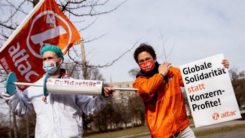 PROTESTI PROTIV MERA U BERLINU: Očekuje se zaključavanje gradova u Nemačkoj, na ulicama obeležavaju godinu dana od lokdauna