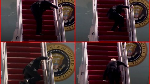 VETAR BIO PREJAK ZA PREDSEDNIKA SAD: Otkriveno kako se Bajden oseća posle pada i valjanja po stepenicama (VIDEO)