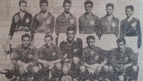 FUDBALSKA ZLATNA PALMA Juniorska reprezentacija Jugoslavije na EP u Kanu 1951. osvojila prvu zlatnu medalju za naš fudbal