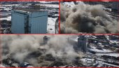 NEVEROVATAN SNIMAK IZ RUSIJE: Rušili zgradu kontrolisanom eksplozijom, ugasili ceo grad (VIDEO)