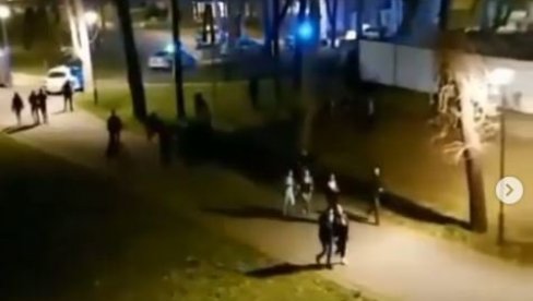 POLICIJA UPALA U STUDENJAK: Studenti okupnjeni na otvorenom - razišli se nakon dolaska patrola (VIDEO)