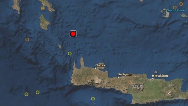ЗЕМЉОТРЕС НА КРИТУ: Епицентар на дубини од 12 километара, тресло се грчко острво