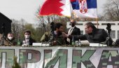 VELIKA AKCIJA VOJSKE SRBIJE: Vučić i šeik Al Kalifa prisustvovali prikazu naoružanja, vojne opreme i sposobnosti dela jedinica (VIDEO)