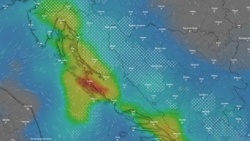 ЈАКА ОЛУЈА СА ЈАДРАНА КРЕЋЕ КА СРБИЈИ: Далмација на удару, упаљен метеоаларм у Републици Српској (ВИДЕО)
