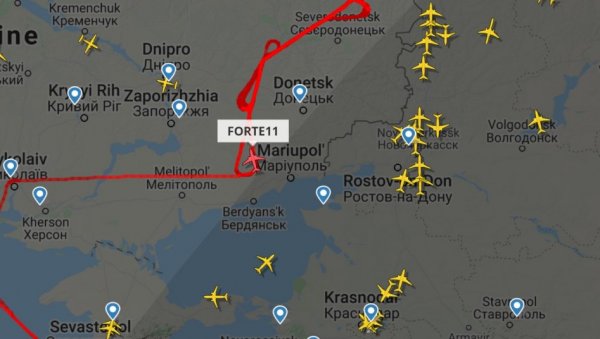 АМЕРИЧКИ ДРОН ИЗНАД ДОЊЕЦКА: Летелица примећена на радару - надлетала подручје око ДНР-а (ФОТО)