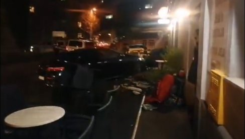 UŽAS U CENTRU ZAGREBA: Mercedesom se uleteo na terasu restorana, ima povređenih (VIDEO)