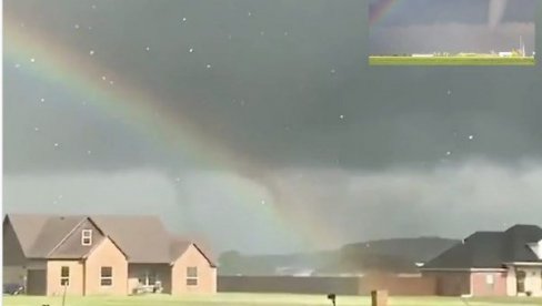 OVO NIKADA NISTE VIDELI: Neverovatan snimak kruži mrežama - tornado i duga u isto vreme (VIDEO)
