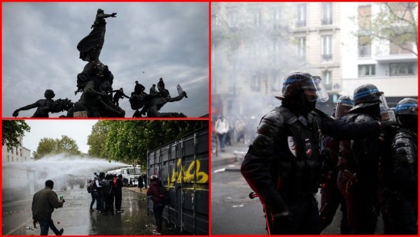 НОВОСТИ НА ЛИЦУ МЕСТА: Биланс првомајских протеста у Паризу и целој Француској (ФОТО/ВИДЕО)