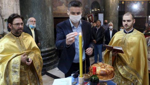OBELEŽENA SLAVA VASKRŠNJI PONEDELJAK: Svečana liturgija u Smederevu održana po propisanim epidemiološkim merama