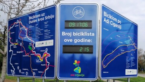 ПРЕЦИЗАН БРОЈ ЦИКЛО-ТУРИСТА: Постављен аутоматски бројач бициклиста на Ади Циганлији
