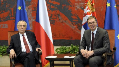 ПРИЗНАЊЕ ТЗВ. КОСОВА ЈЕ БИЛА ГРЕШКА: Чешки председник жели још јаче односе са Србијом, радује се Вучићевој посети