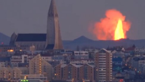ZEMLJA LEDA I VATRE: Gejziri lave dižu se u nebo na samo 40 km od Rejkjavika (VIDEO)