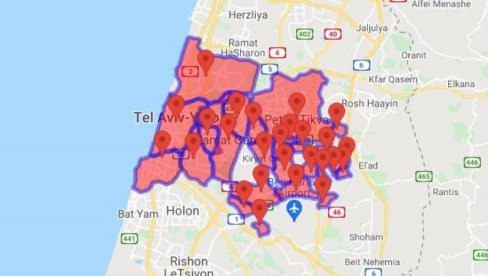 UPALJEN CRVENI ALARM: Novi raketni napad na Tel Aviv! Sirene upozorile i na opasnost u Jerusalimu