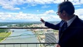 PONOSAN NA VELELEPNI PROJEKAT: Vučić i Pahor obišli gradilište Beograda na vodi (FOTO)