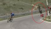 NOVI INCIDENT NA ĐIRU: Slovenac udario u ivičnjak pa preleteo preko bicikla, kaciga mu spasila život (VIDEO)