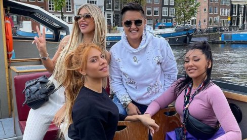 BRODIĆ IH VOZI DO FINALA EVROSONGA: Uraganke nastupaju večeras, a juče su uživale u Roterdamu sa Marijom Šerifović