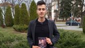 RATNIM ROMANOM VASKRSAO SVOG HRABROG ČUKUNDEDU SOLUNCA: Mihajlo Antić (17) svoj književni prvenac posvetio pretku koji je prešao Albaniju