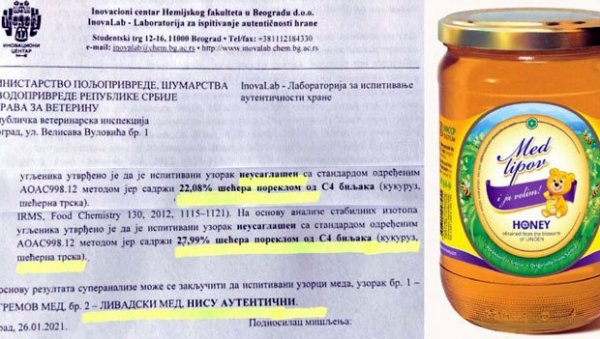 ПРОДАВАЛИ ИСТОПЉЕНИ ШЕЋЕР: Инспекција не може да стане на пут фирми Мед хани, њихов мед и даље у продавницама