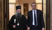 VAŽAN SASTANAK:  Predsednik se sastao sa patrijarhom Porfirijem (FOTO)