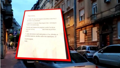 STANARE IZNENADILA NESVAKIDAŠNJA PORUKA: U zgradi u Beogradu komšije uz izvinjenje dobiju i posluženje (FOTO)