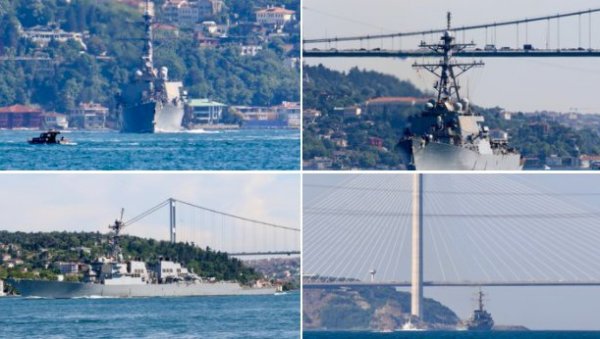ПОД БУДНИМ ОКОМ РУСКЕ ФЛОТЕ: Амерички ракетни разарач упловио у Црно море (ФОТО)