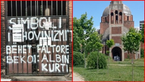 NOVO SKRNAVLJENJE HRAMA U PRIŠTINI! Albanski ekstremisti ostavili poruke mržnje, crkva im je trn u oku