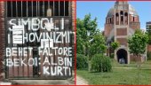 НОВО СКРНАВЉЕЊЕ ХРАМА У ПРИШТИНИ! Албански екстремисти оставили поруке мржње, црква им је трн у оку