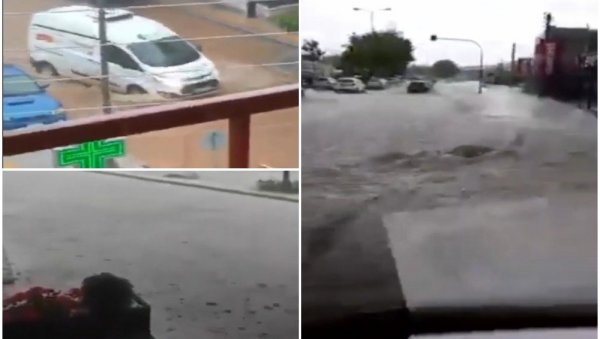 СТРАШНЕ СЦЕНЕ ИЗ ГРЧКЕ: Потпуно потопљене улице Солуна, мушкарац погинуо док је покушавао да пређе пут (ФОТО/ВИДЕО)