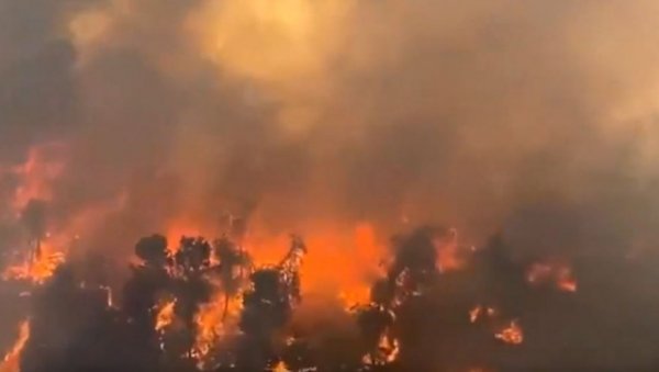 ВАТРЕНУ СТИХИЈУ ГАСЕ И КАНАДЕРИ: Пожар у предграђу Јерусалима, евакуисани станари, ватрогасци се боре да сртаве пламен под контролу! (ВИДЕО)