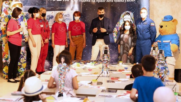 ИЗ СВЕМИРА ПРАВО У СРБИЈУ: Руски космонаути су се дружили децом оболелом од рака