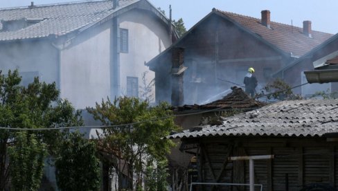 POŽAR U GRAČANICI: Predsednik opštine obišao porodice čije je kuće zahvatio požar